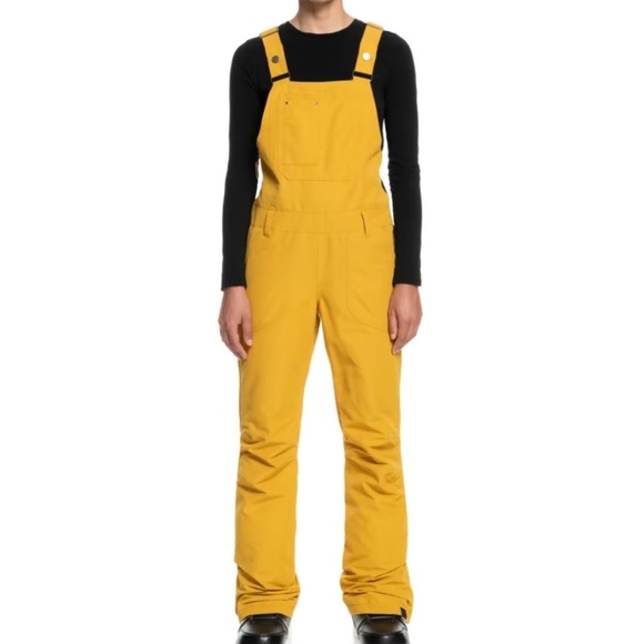 NWT Roxy Mustard snow pants snow bibs